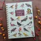 A5 Wiro Notebook With Dividers - Patricia Maccarthy Birds