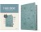 KJV Large Print Thinline Reference Bible, Filament Enabled (LeatherLike, Floral Leaf Teal, Red Letter)