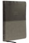 KJV, Value Thinline Bible, Large Print, Imitation Leather, Gray, Red Letter Edition