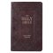 KJV Giant Print Bible, Dark Brown, Imitation Leather, Words of Christ in Red, Thumb Index, Footnote Verse Cross-Reference, Concordance, Bible Reading Plan