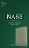 NASB Large Print Personal Size Reference Bible, Sage SuedeSoft LeatherTouch