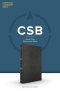 CSB Giant Print Reference Bible, Black Genuine Leather