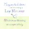 Lay Minister Single Card