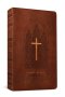 KJV Thinline Reference Bible, Filament Enabled (LeatherLike, Reverent Cross Dark Brown, Red Letter)