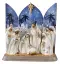 6" 7 Piece White Finish Resin Nativity Set