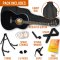 3rd Avenue Acoustic Guitar Premium Pack - Black