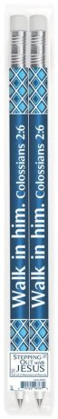 Stepping Out with Jesus Mechanical Pencils Pack of 2