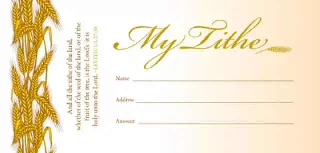 Offering Envelope-My Tithe (Leviticus 27:30) (Bill-Size) (Pack Of 100)