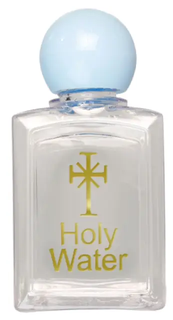 Holy Water Bottle/Gold Blocked 3 inch