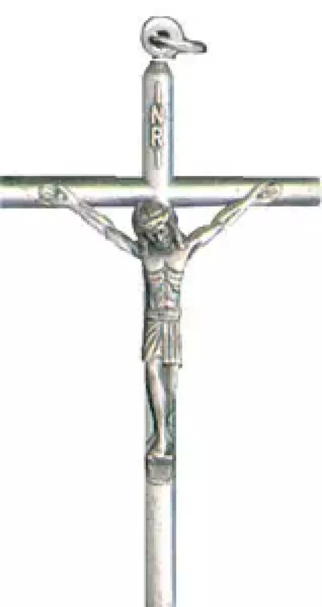 2" Metal Crucifix