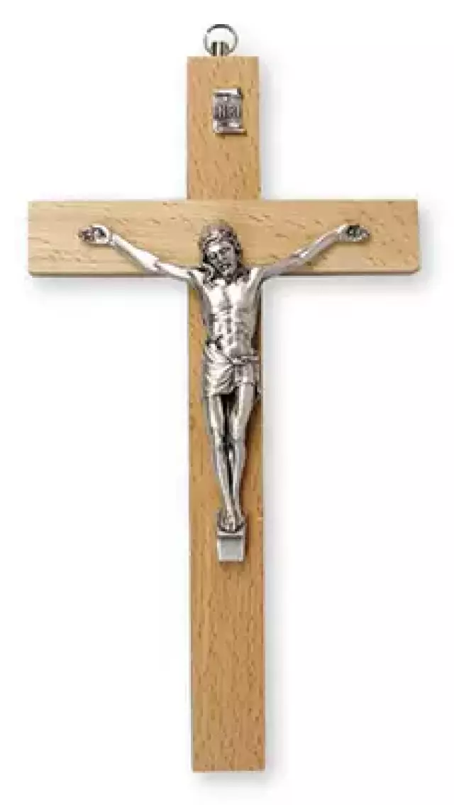 8 inch Pear Wood Crucifix