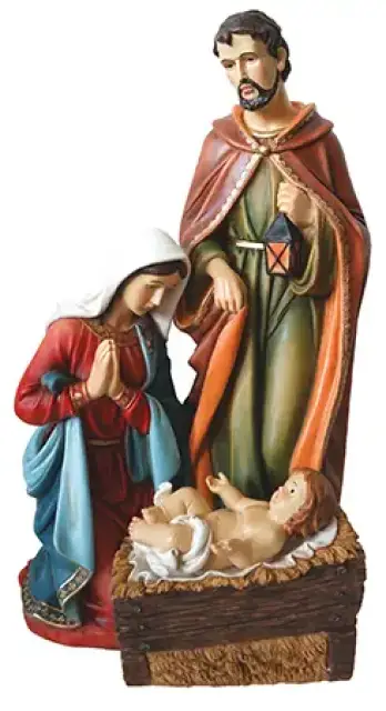 26" Holy Family Resin Nativity Set