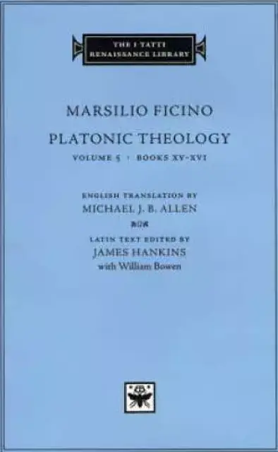 Platonic Theology Books XV-XVI