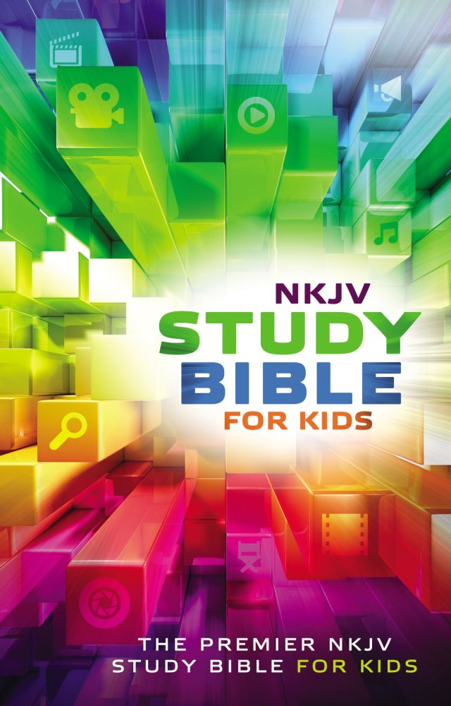 NKJV Study Bible for Kids, Multi-Colour, Hardback, Maps, Dictionary,  Concordance, Presentation Page, Ribbon Marker, Articles, Dates, Highlights,  Biographies