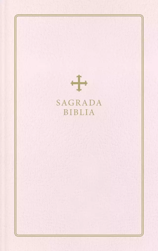 Biblia Católica, Regalos y Ceremonias, Piel reciclada, Rosado, Comfort Print