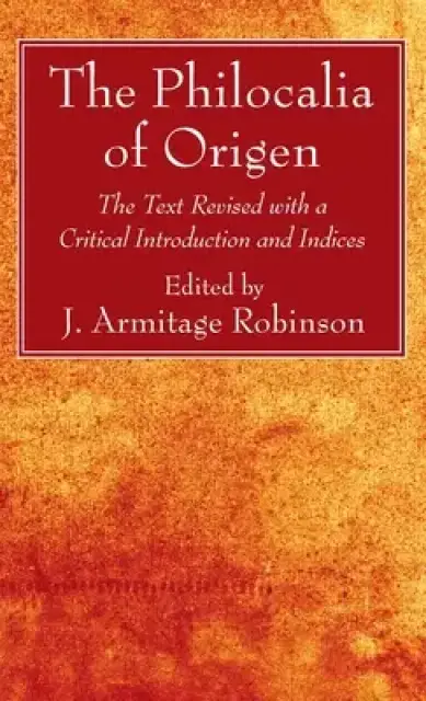 The Philocalia of Origen