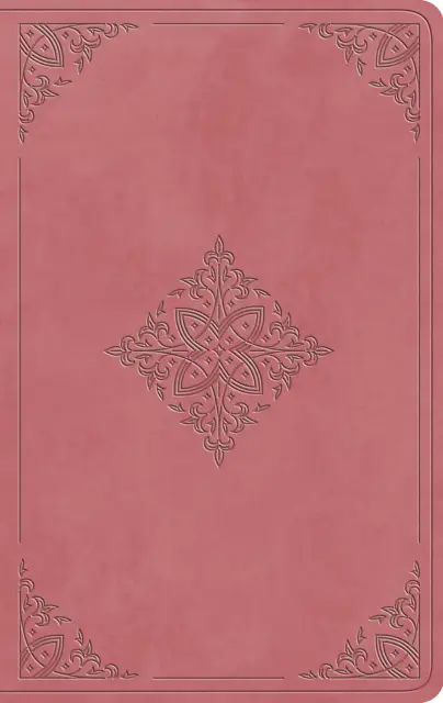 ESV Large Print Value Thinline Bible (TruTone, Blush Rose, Fleur-de-lis Design)