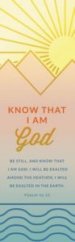 Bookmark-Be Still And Know That I Am God (Psalm 46:10 KJV) (Pack Of 25)