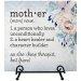 Easel Plaque-Mother Description (6" x 6")