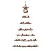 1.25m x 70cm Red Natural Twig Hanging Tree