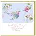 Hummingbird Encouragement Single Card