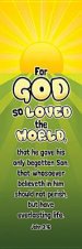 Bookmark-For God So Love The World (John 3:16) (Pack Of 25)