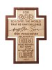 Plaque-Crosscut-For God So Loved (7.5 x 10) (John 3:6)