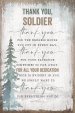 Plaque-Timeless Sentiments-Thank You Soldier (6 x 9)