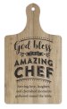 Paddle Plaque-God Bless This Amazing Chef (7.5" x 13.25")