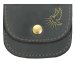 Black Bonded Leather Confirmation Rosary Purse