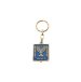 Key Chain-State Seal of Israel (Blue/Red)-Brass (#4550)