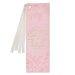 Bookmark Faux Leather Pink He Will Cover You Ps. 91:4