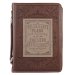 A Man's Heart Proverbs 16:9, Large Classic Bible Cover, Brown/Tan Faux Leather