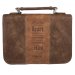 Trust in The Lord Proverbs 3:5 Large Classic Bible Cover, Brown Faux Leather