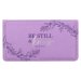 Checkbook Wallet Purple Be Still & Know Ps. 46:10