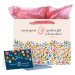 Gift Bag w/ Card LG Landscape Cream/Blue/Pink Every Good & Perfect Gift James 1:17