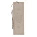 Never Give Up Gray Faux Leather Bookmark