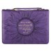 XXL Strength & Dignity Purple Fashion Bible Cover - Prov. 31:25