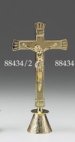 9 1/2" Brass Standing Crucifix