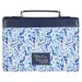 Large Trust Blue Floral Fashion Bible Cover - Prov. 3:5