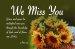 Miss You Postcard: We Miss You (Package of 25)