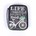 Bible Cover Canvas Life Is A Journey, Medium