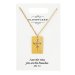 Necklace-Rectangle-I Am The Vine...-Gold Plated (John 15:5) (15" w/ 2" Extender)