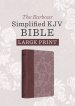 Barbour Simplified KJV--Large Print [Plum & Paisley]