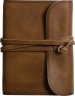 ESV Large Print Compact Bible, Red Letter (Natural Leather, Brown, Flap with Strap)