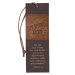 Bookmark-Man Of God (1 Timothy 6:11)-Honey-Brown/Espresso Faux Leather