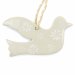 Dove Soapstone Christmas Decoration - Natural