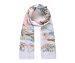 Pink Floral Print Long Scarf (93247)