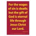 Waterproof Scripture Poster: Ro. 6.23