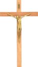 14 1/2" Hanging Wood Crucifix